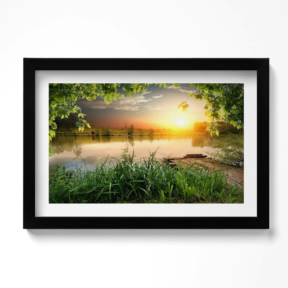 Keretezett kép Naplemente, nyári napok
