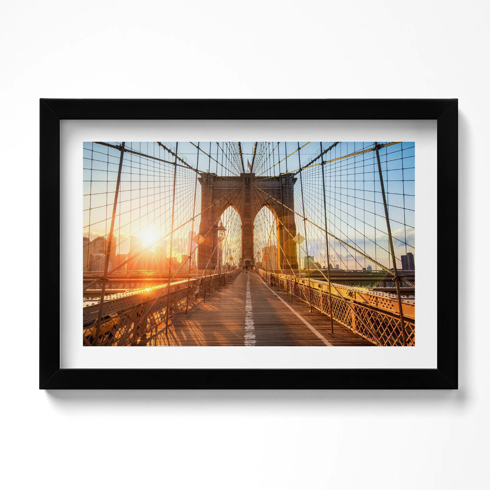 Kép keretben Brooklyn Bridge NYC