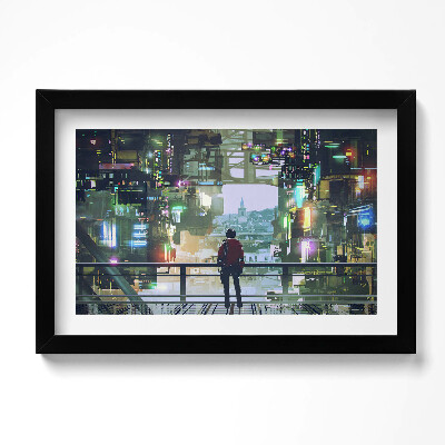 Keretezett kép City Cyber Punk