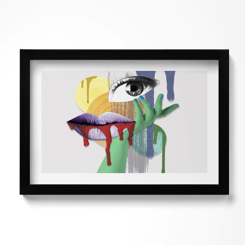 Kép keretben Szürrealista kollázs