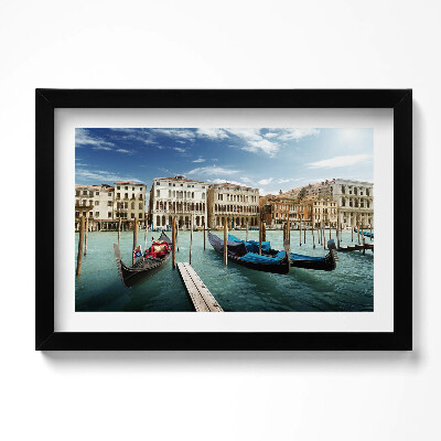 Keretezett kép Gondolák Velence Olaszország