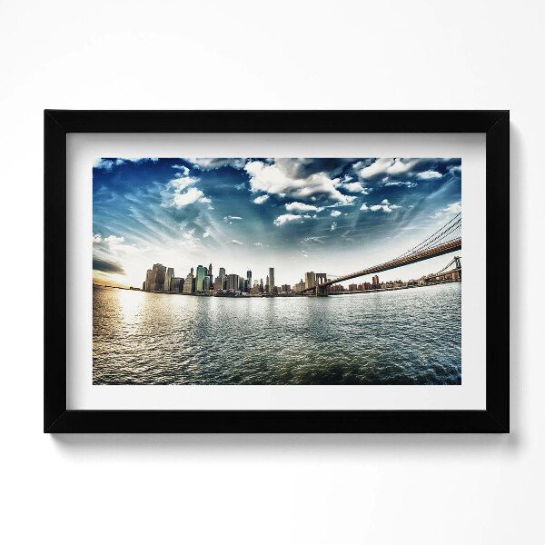 Keretezett kép Város és Brooklyn híd