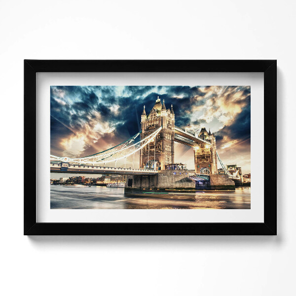 Kép keretben Tower Bridge Londonban