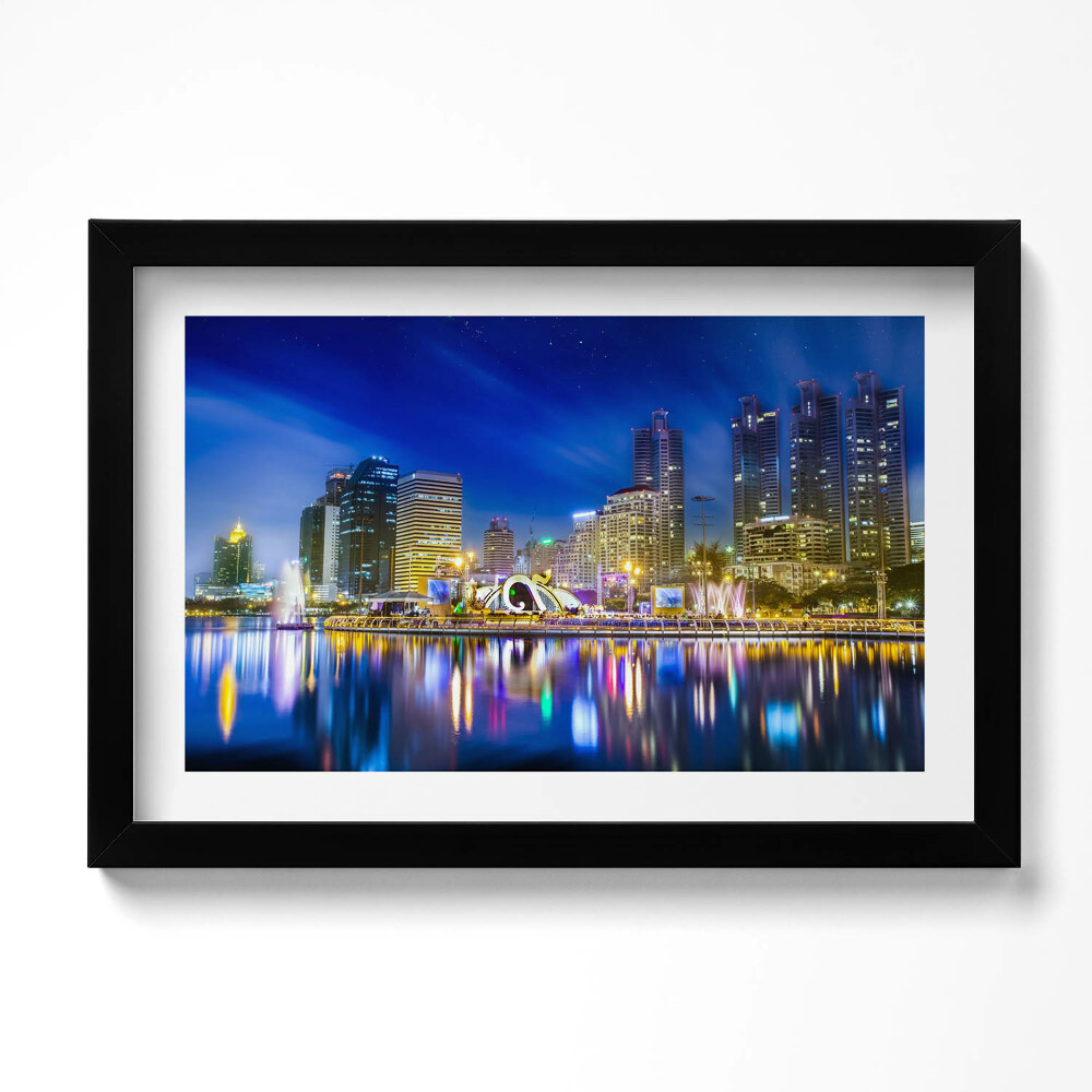 Keretezett kép Teljes színes város