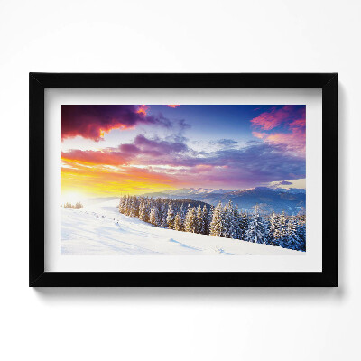 Kép keretben Téli hegyi táj