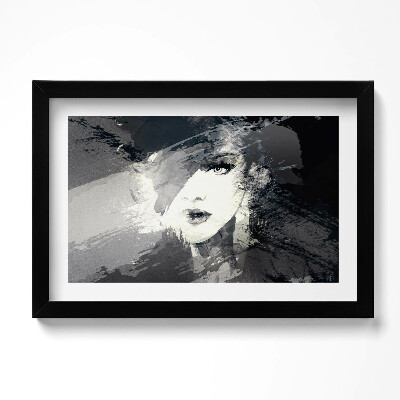 Keretezett kép Nő stílusban. Akvarell