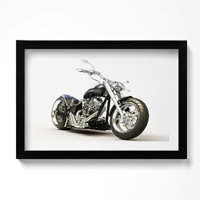 Keretezett kép Fekete motoros