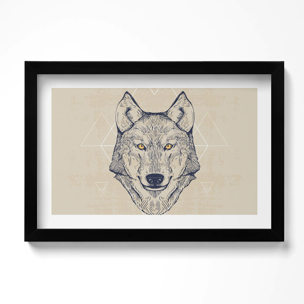 Keretezett kép Farkasfej
