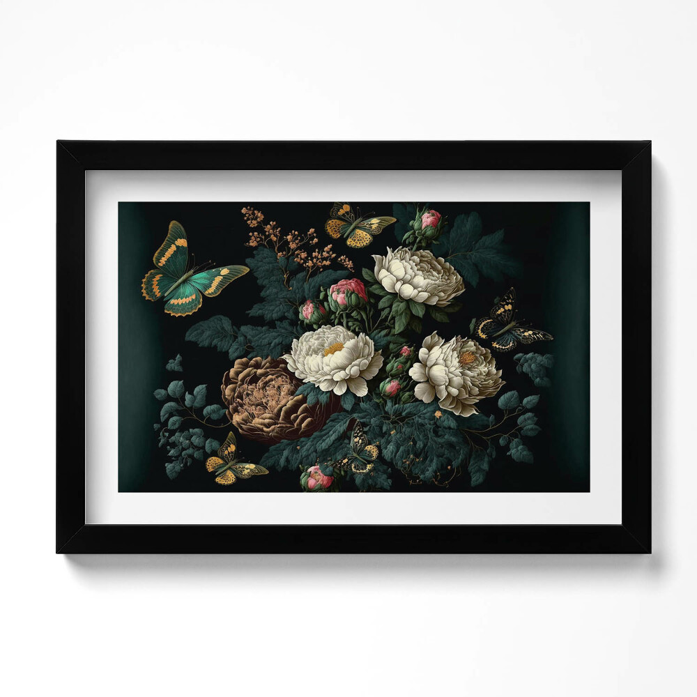 Kép keretben Botanikus virág design