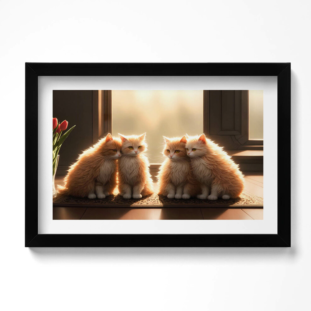 Keretezett kép Aranyos kis macskák