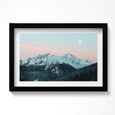 Kép keretben Hegylánc télen