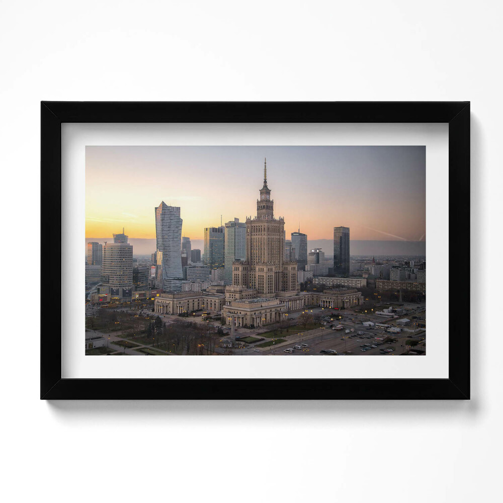 Kép keretben Kulturális és tudományos palota Varsó