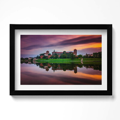 Kép keretben Wawel kastély Napfelkelte