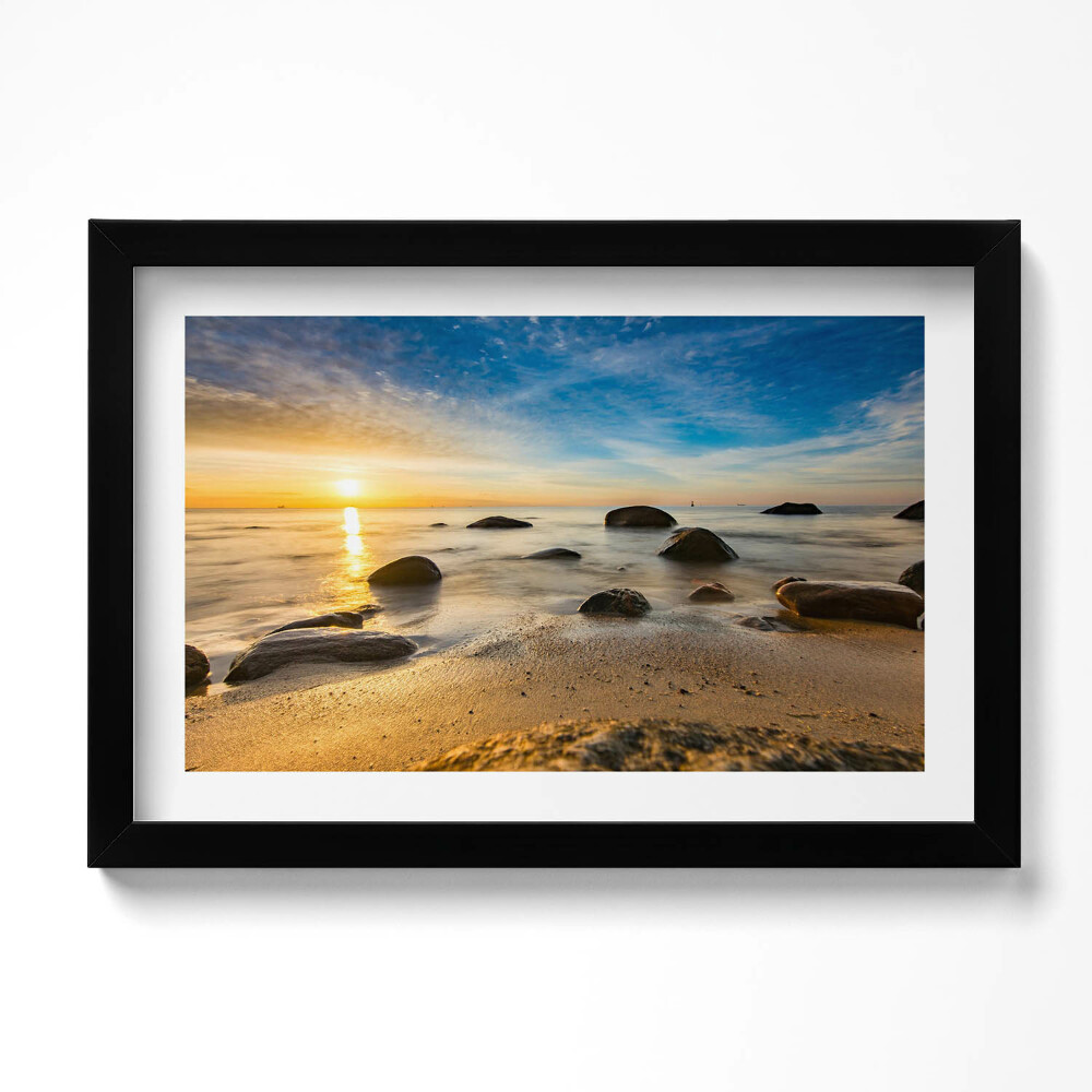 Keretezett kép Napfelkelte a Balti-tengeren