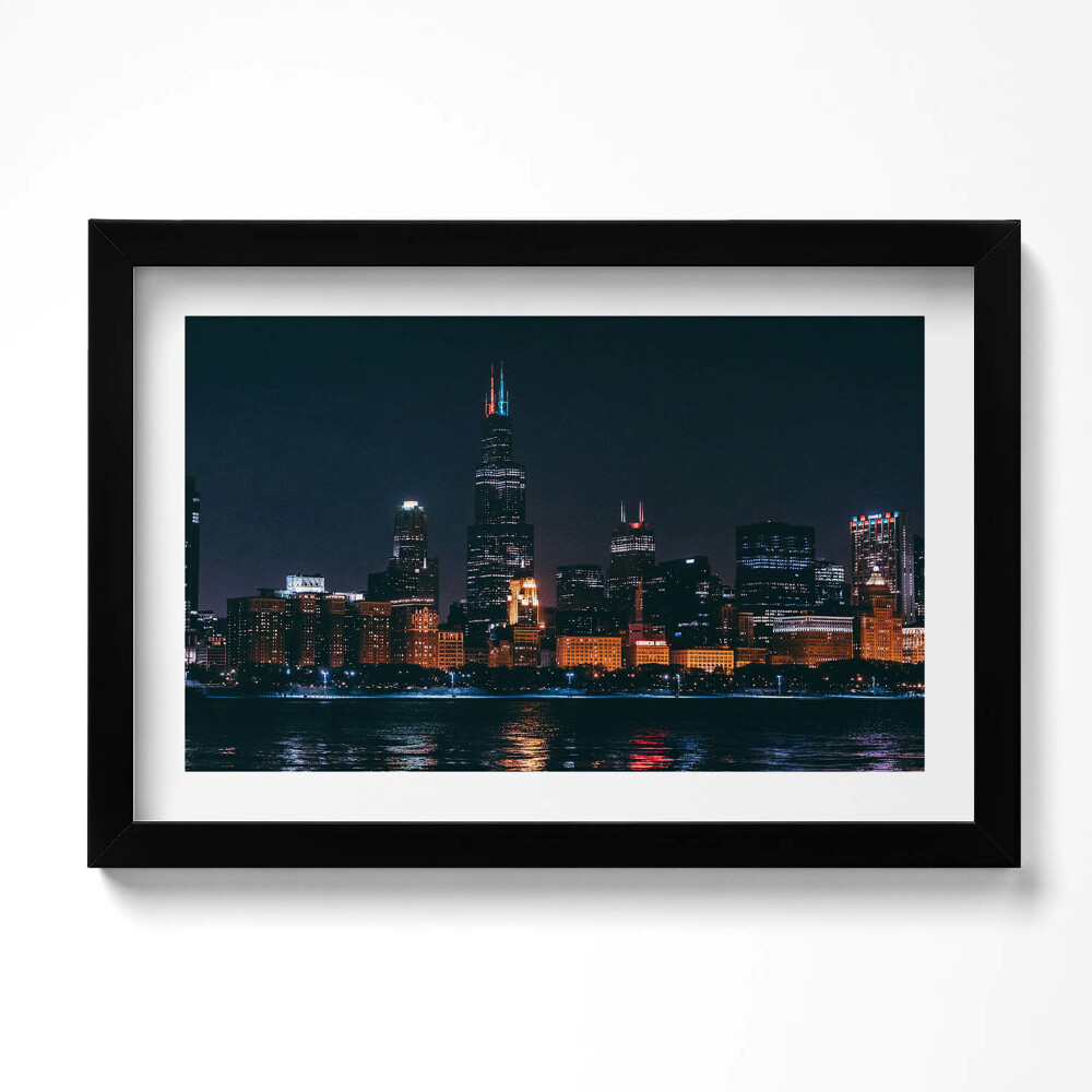 Keretezett kép Chicago városkép