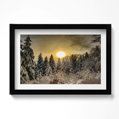 Keretezett kép Téli táj Beskids