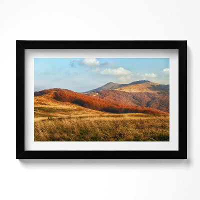 Keretezett kép Hegyi táj ősszel