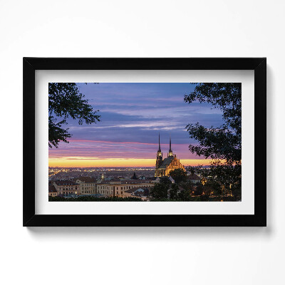 Kép keretben Napfelkelte Brno