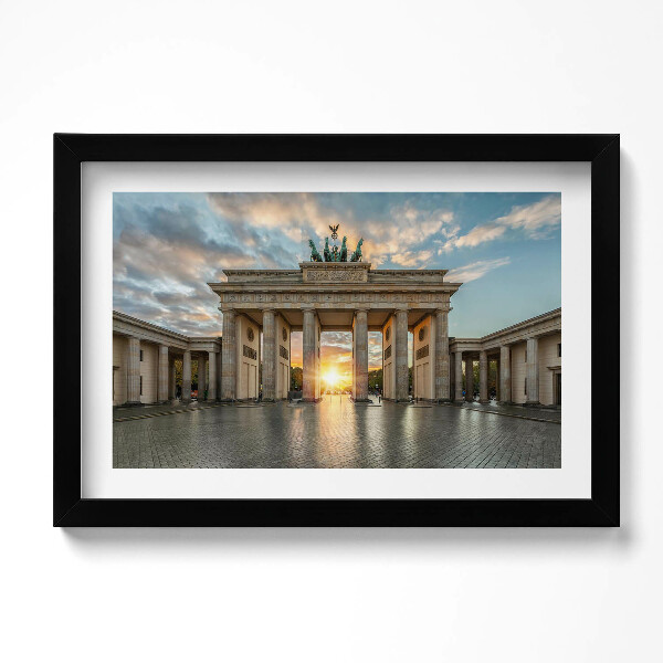 Kép keretben Brandenburgi kapu Berlinben