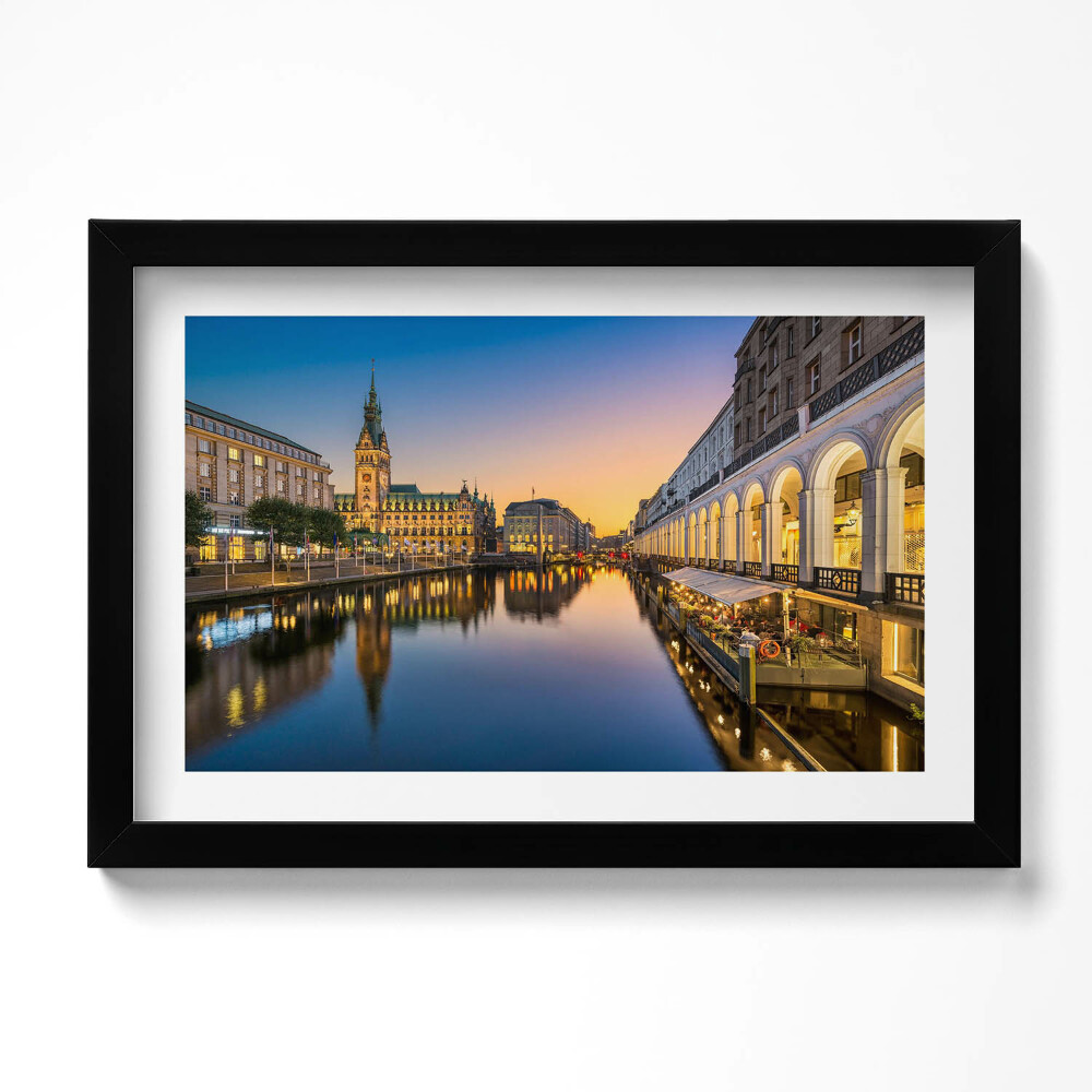 Keretezett kép Hamburgi városháza Németország