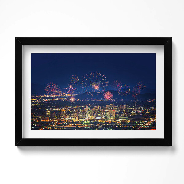 Keretezett kép Phoenix városa éjszaka