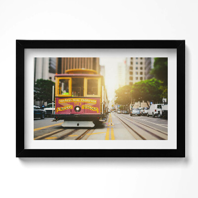 Kép keretben Villamos San Franciscóban