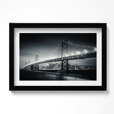 Keretezett kép San Francisco éjszakai híd