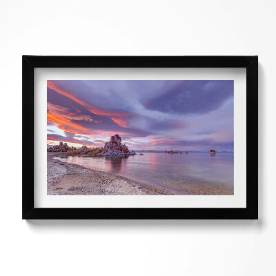 Kép keretben Napfelkelte Mono Lake Kalifornia