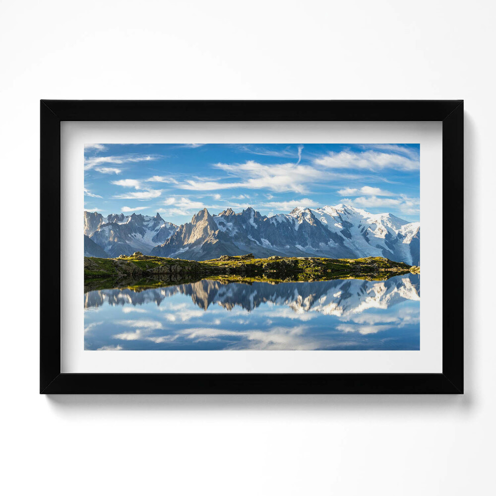 Keretezett kép Chamonix valley, Francia Alpok