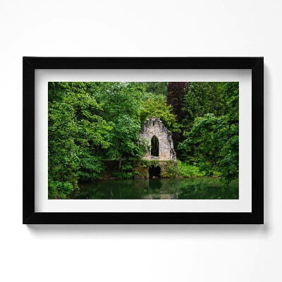 Kép keretben Romins of an old chapel Chamonix France