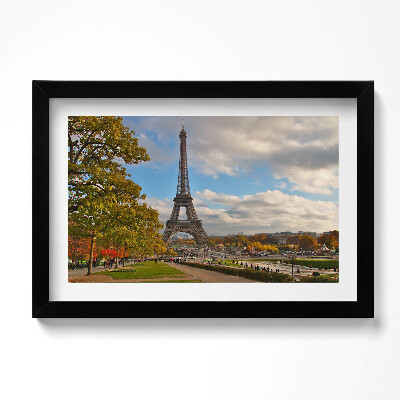 Kép keretben Ősz Franciaországban Eiffel torony