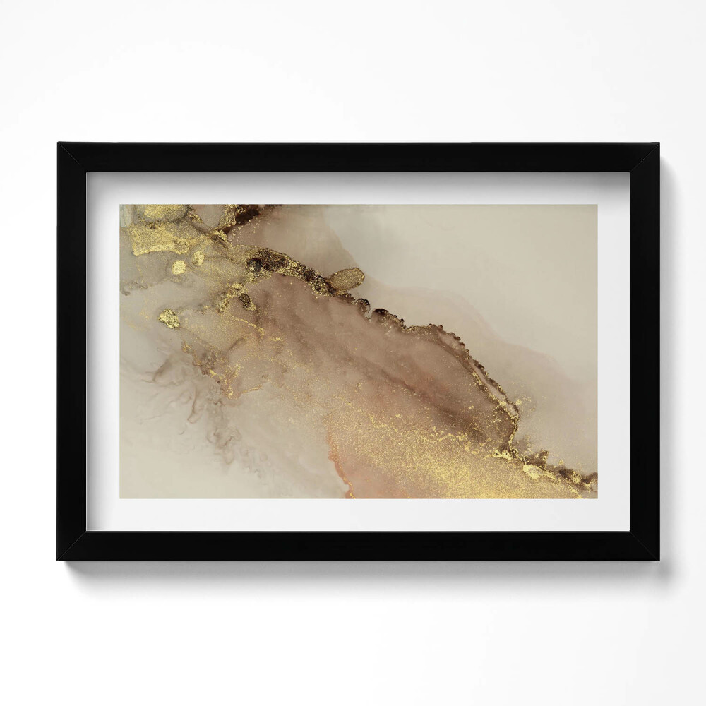 Keretezett kép Absztrakt arany