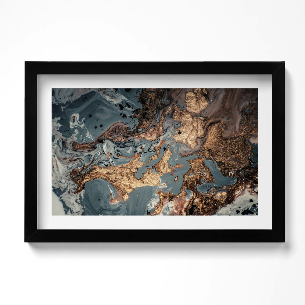 Keretezett kép Egy szikla aranyszínű szerkezete