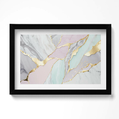 Keretezett kép Pasztell márvány