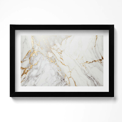 Kép keretben Fényes márvány arannyal