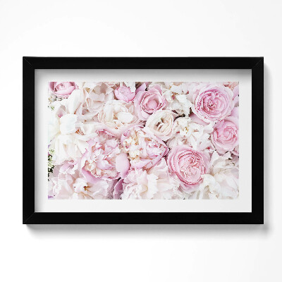 Keretezett kép Bazsarózsa csokor