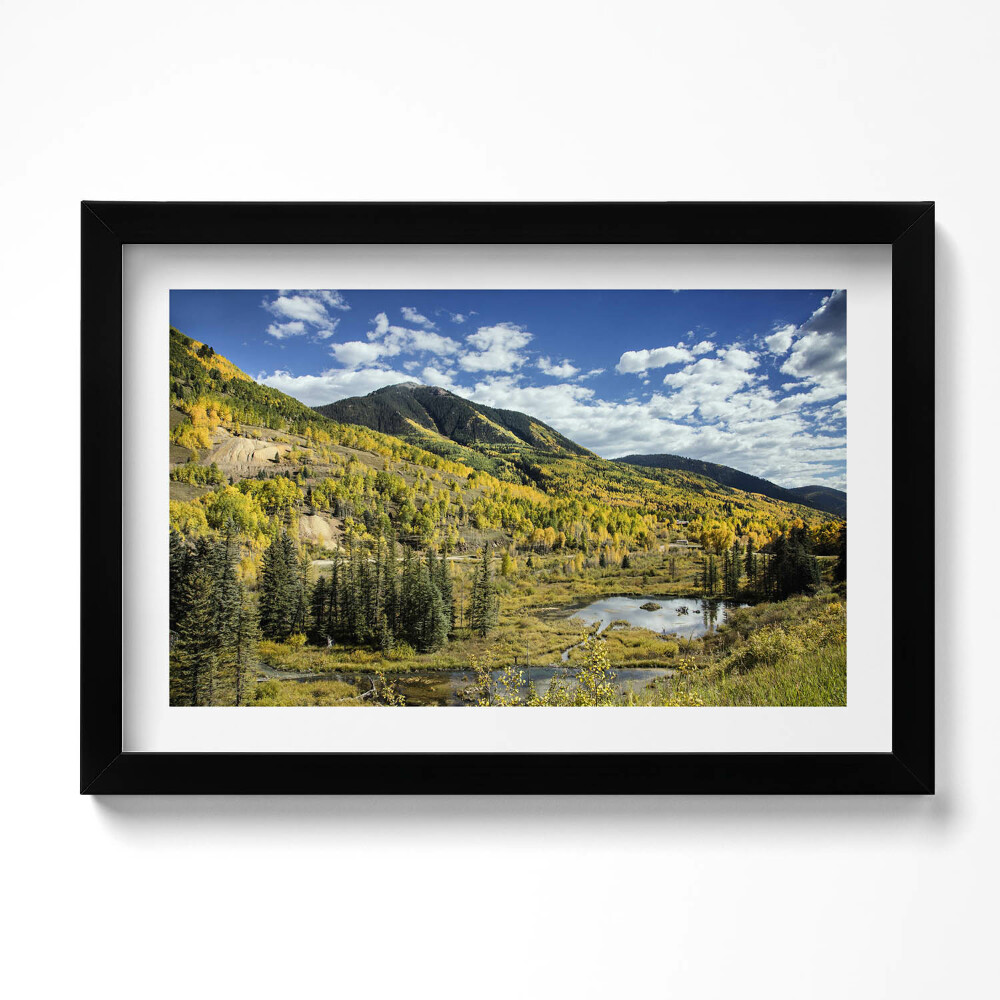 Keretezett kép Tájkép hegyi növényzet