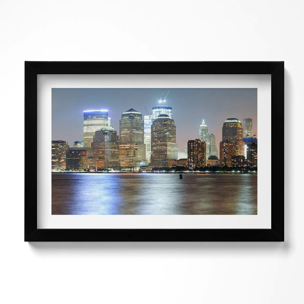 Keretezett kép Panoráma a városról éjszaka