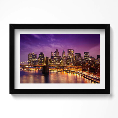 Kép keretben Városi fények este