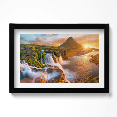 Keretezett kép Természet táj naplementében