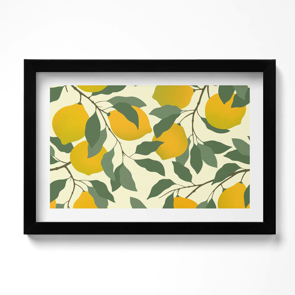 Keretezett kép Illusztráció konyhai szicíliai citromok