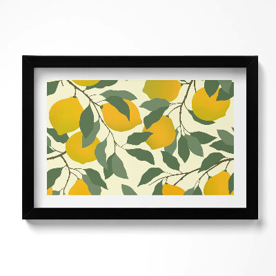 Keretezett kép Illusztráció konyhai szicíliai citromok