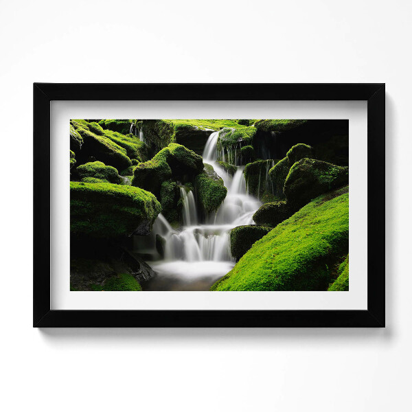 Keretezett kép Vad vízesés a dzsungelben