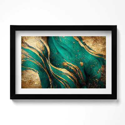 Kép keretben Absztrakt arannyal