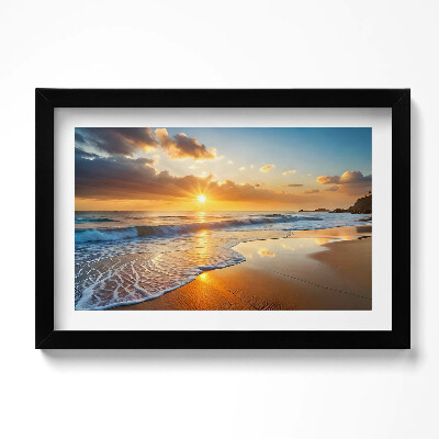 Kép keretben Naplemente a tenger felett