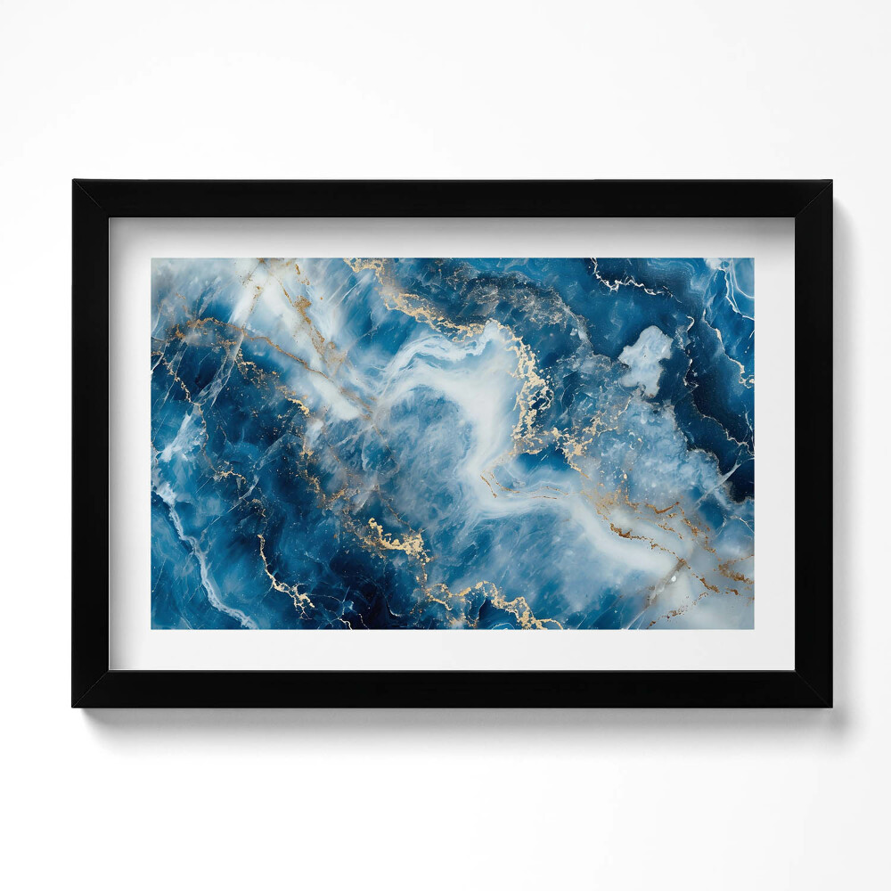 Kép keretben Kő textúra arannyal