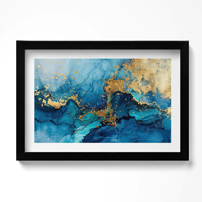 Kép keretben Glamour absztrakció arannyal