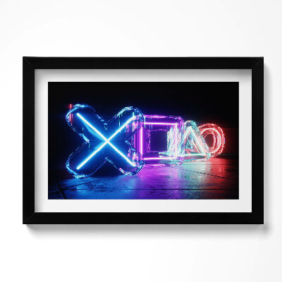 Keretezett kép Játékos szimbólumok - karakterek a konzolpadon