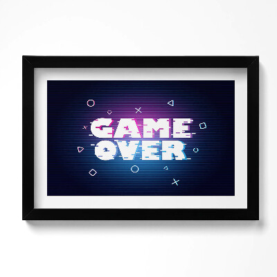 Kép keretben Stilizált felirat a játékosnak