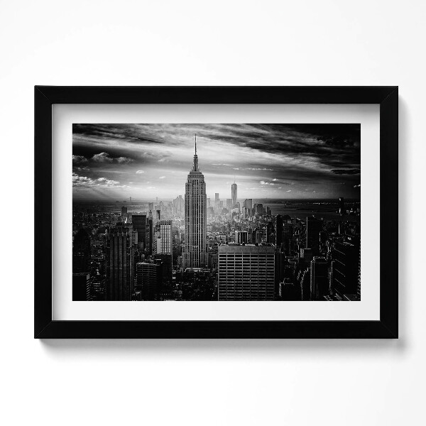 Keretezett kép New York City épületei